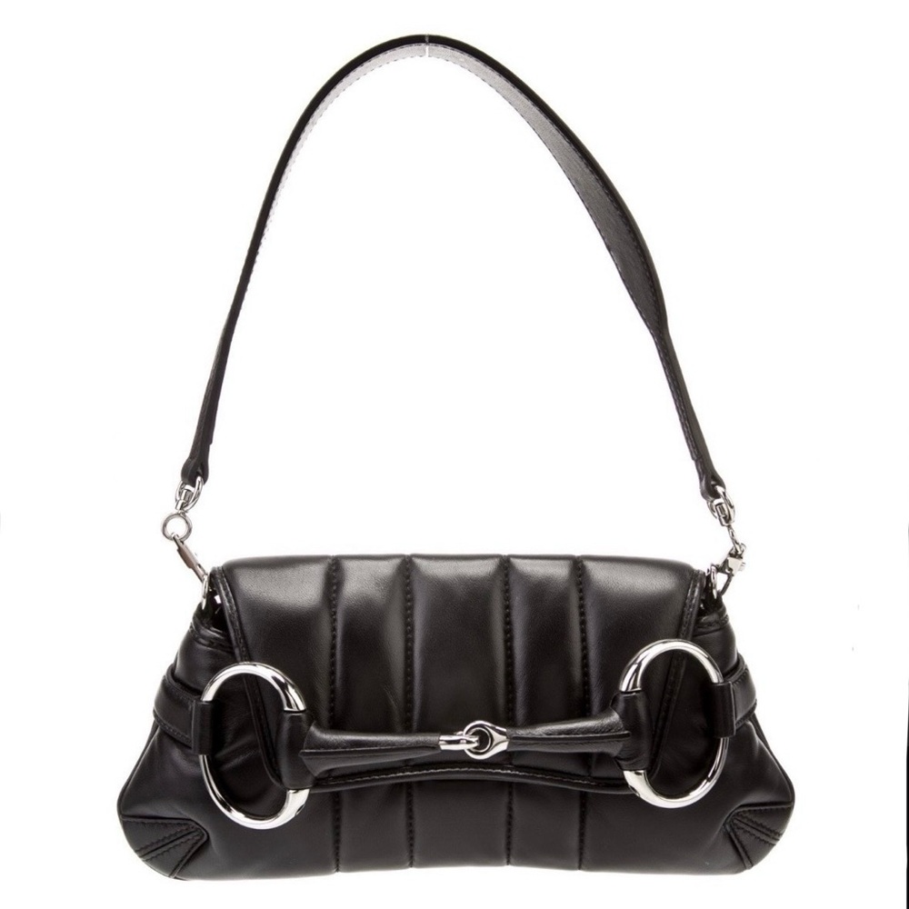 Gucci Leather Horsebit Chain Small